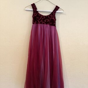 Dance, Brand ALGY, size child large, color burgundy and lilac.